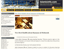 Tablet Screenshot of islamicinfo.com.pk